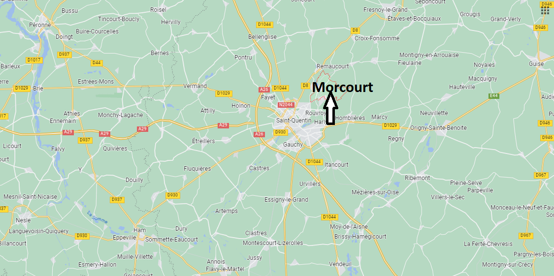 Où se situe Morcourt (02100)