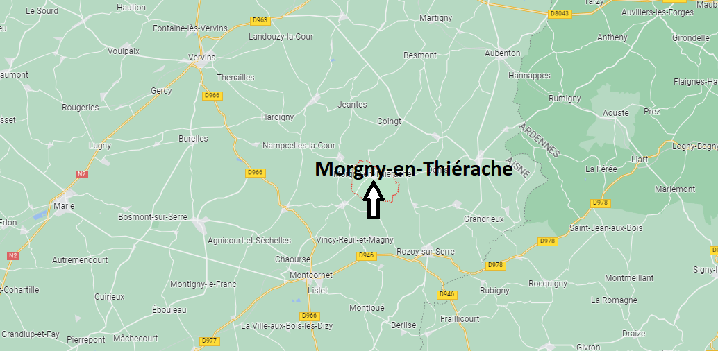 Où se situe Morgny-en-Thiérache (02360)
