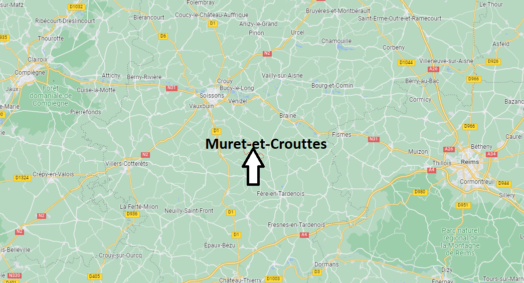 Où se situe Muret-et-Crouttes (02210)