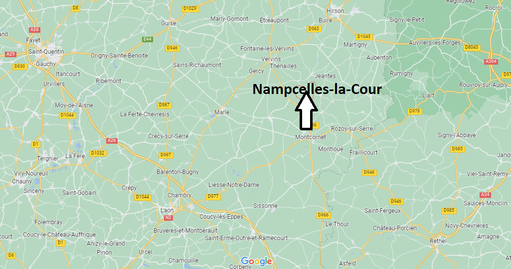 Où se situe Nampcelles-la-Cour (02140)
