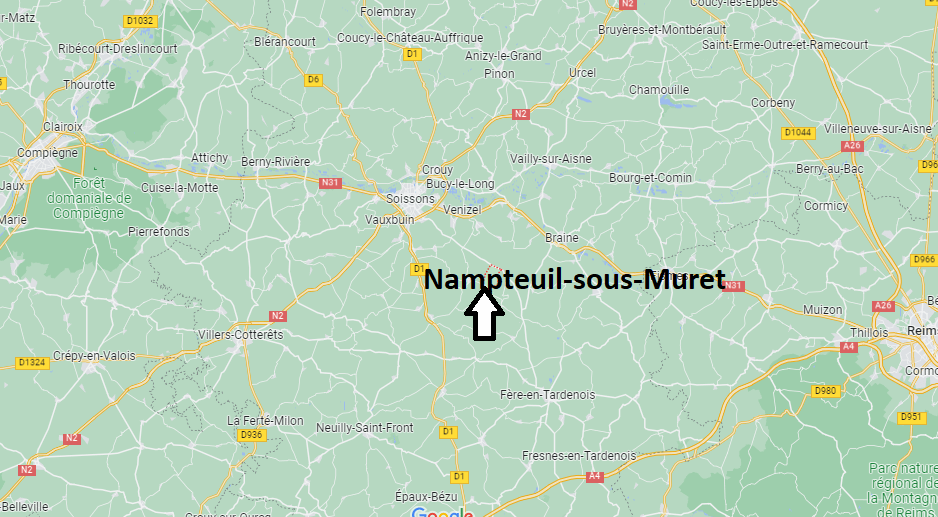 Où se situe Nampteuil-sous-Muret (02200)