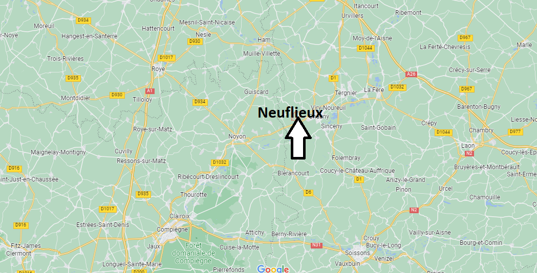 Où se situe Neuflieux (02300)