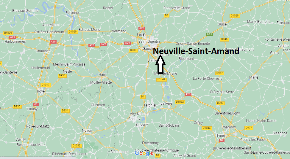 Où se situe Neuville-Saint-Amand (02100)