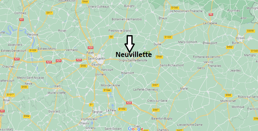 Où se situe Neuvillette (02390)