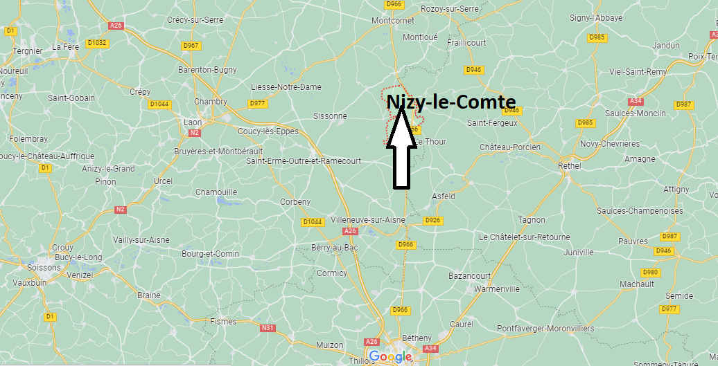 Où se situe Nizy-le-Comte (02150)