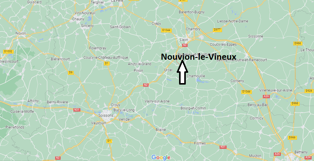 Où se situe Nouvion-le-Vineux (02860)