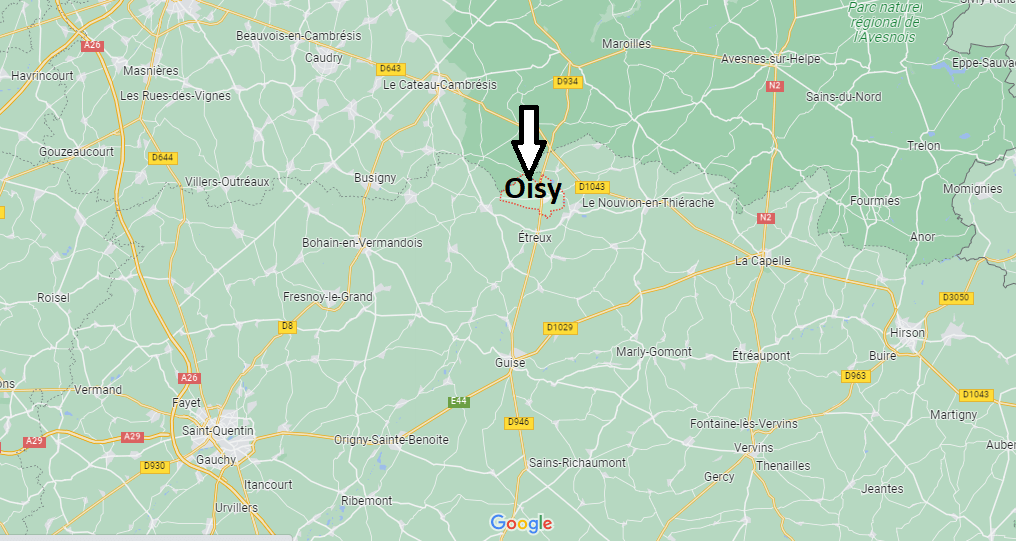 Où se situe Oisy (02450)