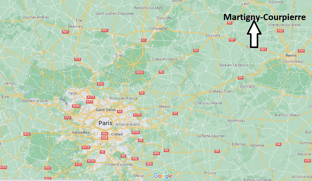 Où se trouve Martigny-Courpierre