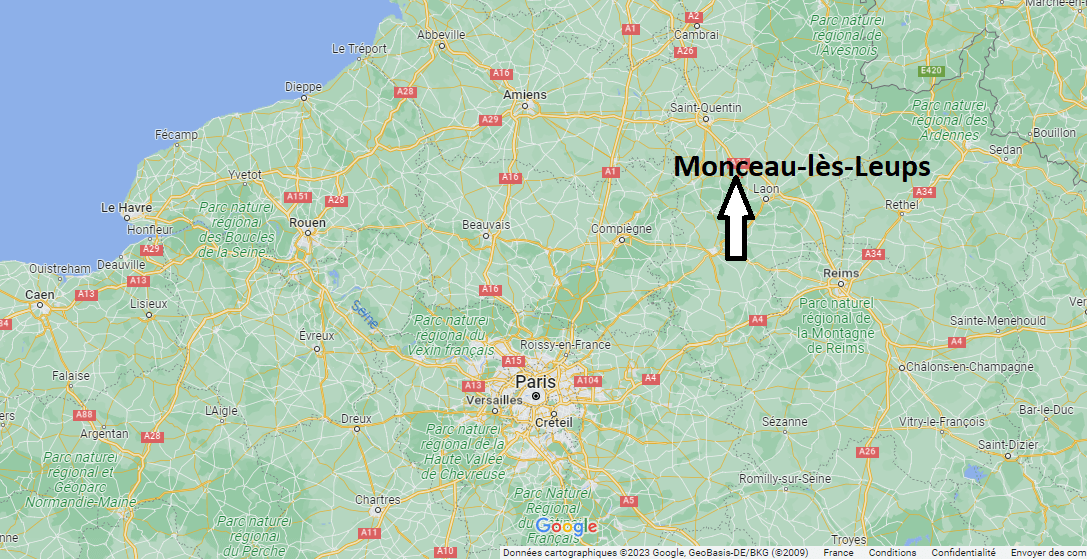Où se trouve Monceau-lès-Leups
