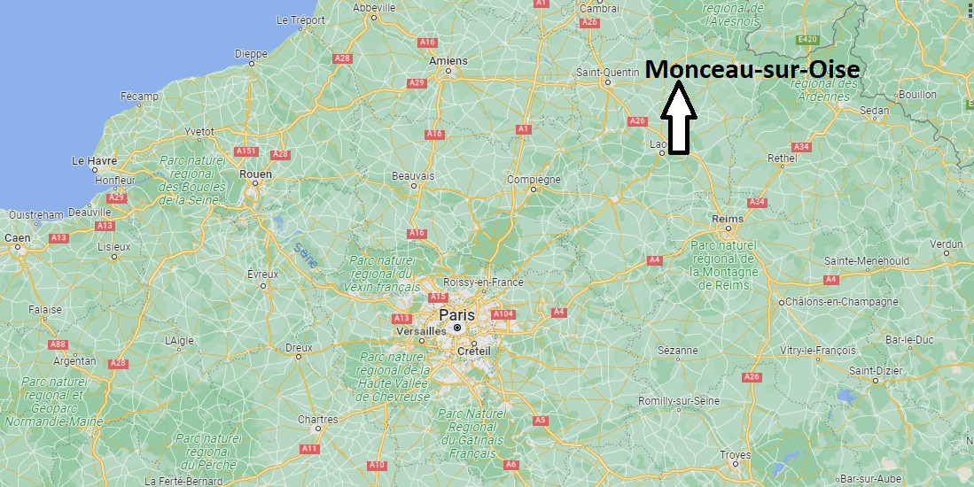 Où se trouve Monceau-sur-Oise
