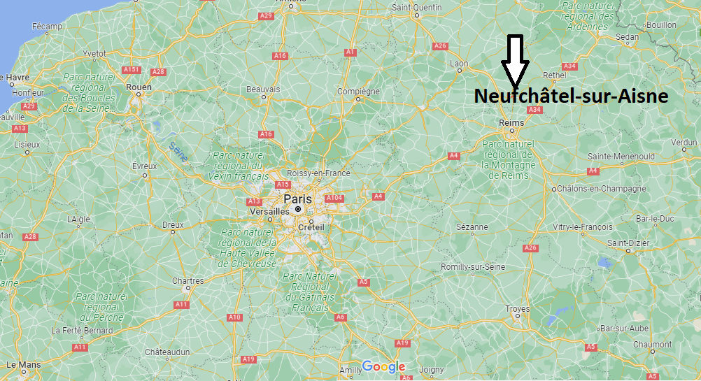 Où se trouve Neufchâtel-sur-Aisne