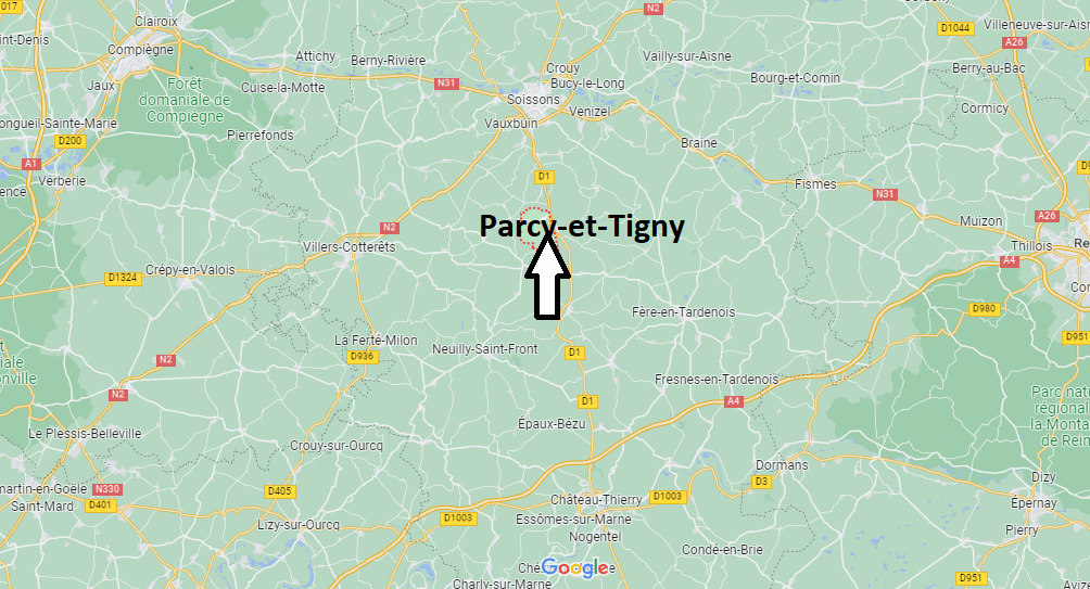 Où se situe Parcy-et-Tigny (02210)