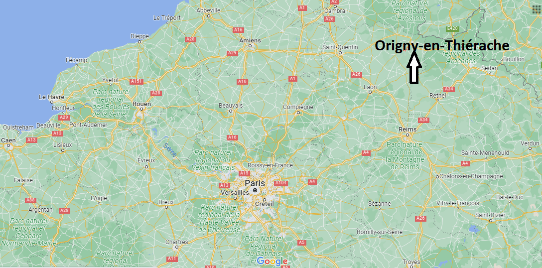 Où se trouve Origny-en-Thiérache