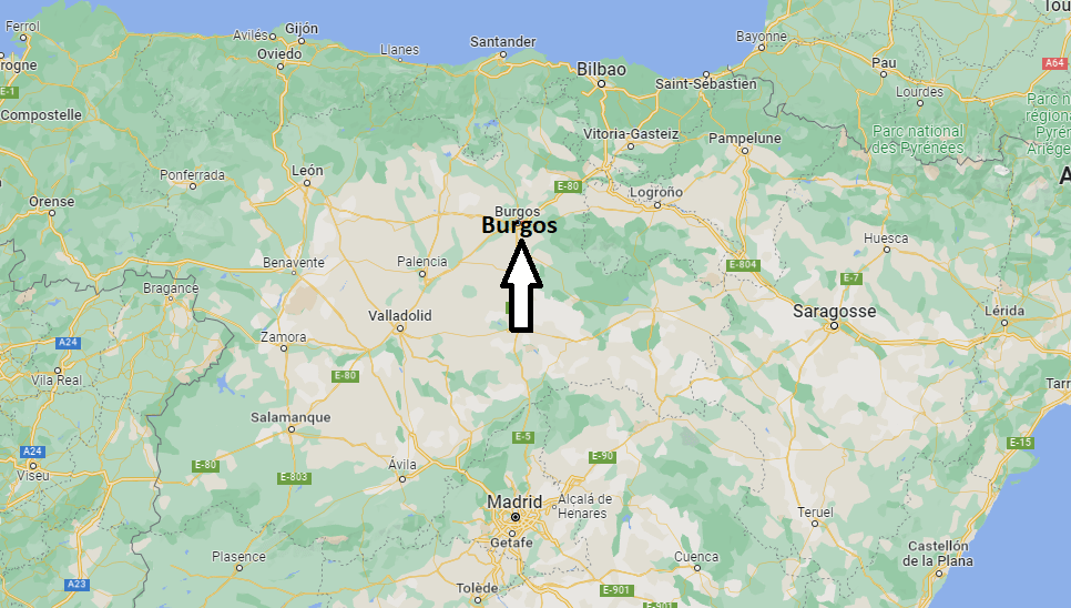 Où se situe Burgos