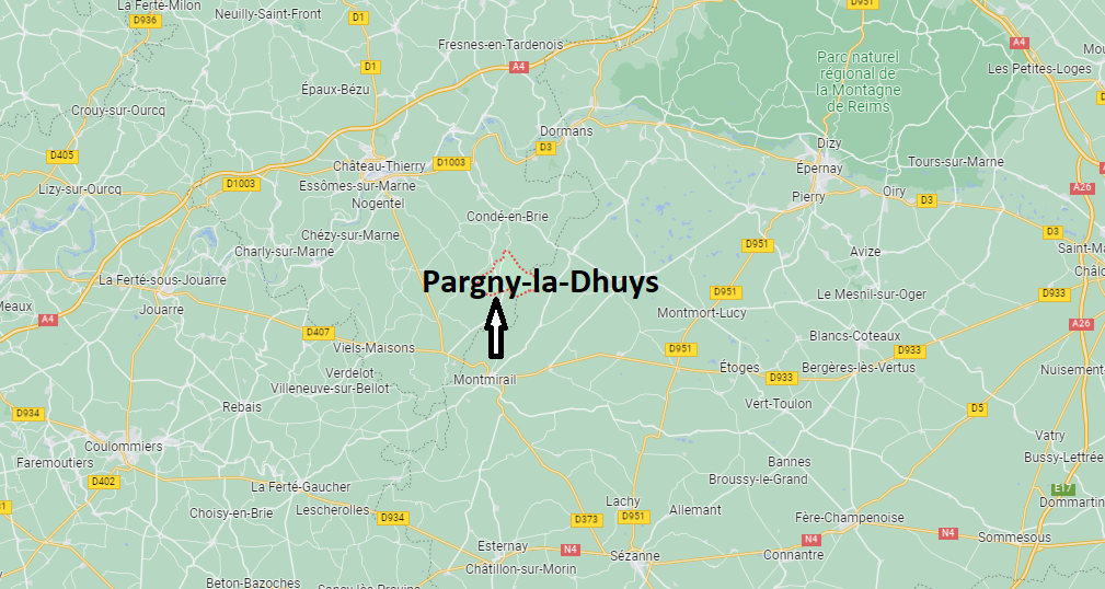 Où se situe Pargny-la-Dhuys (02330)
