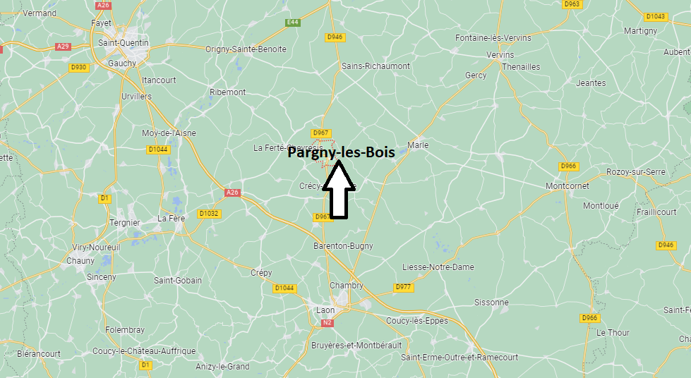 Où se situe Pargny-les-Bois (02270)