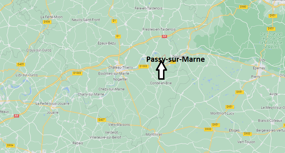 Où se situe Passy-sur-Marne (02850)