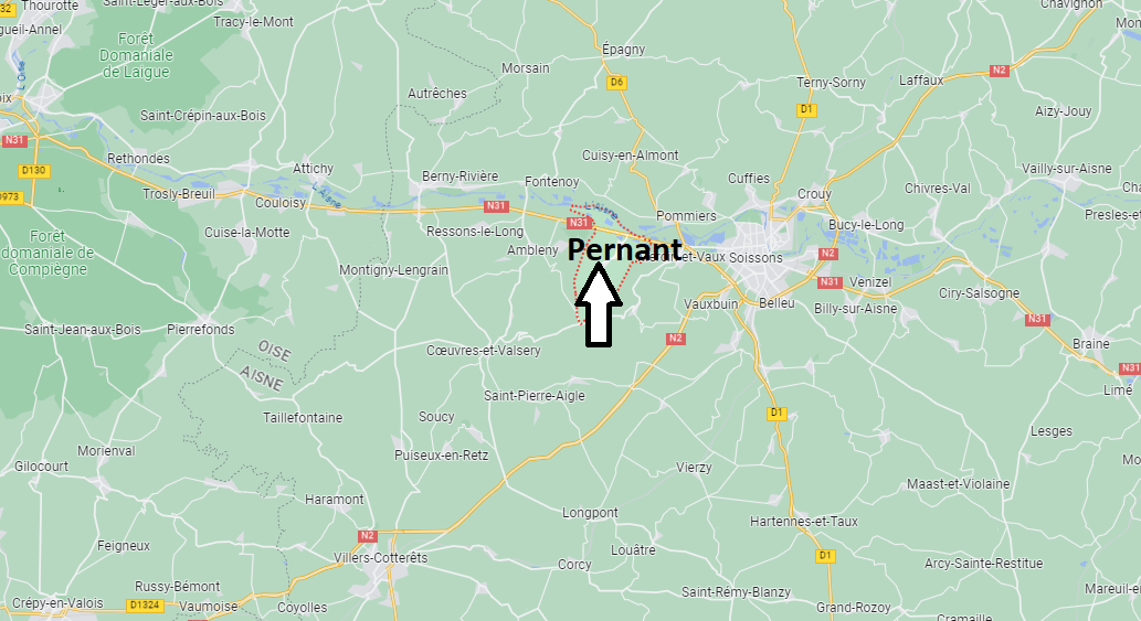 Où se situe Pernant (02200)