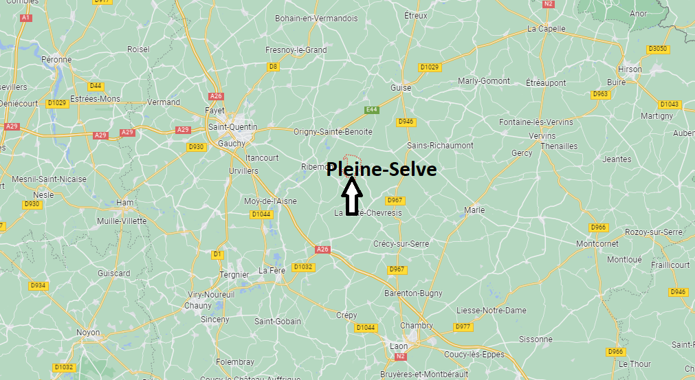 Où se situe Pleine-Selve (02240)