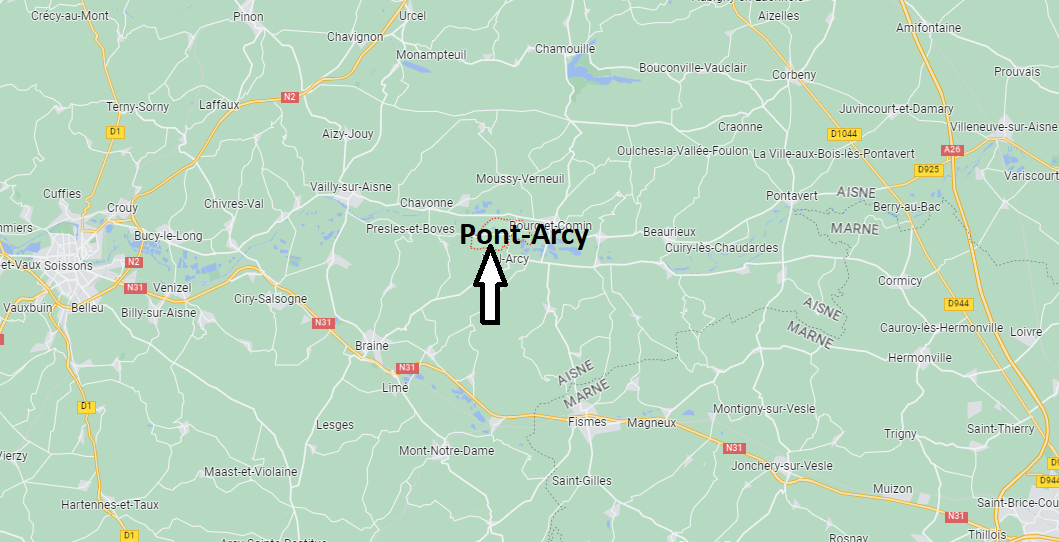 Où se situe Pont-Arcy (02160)