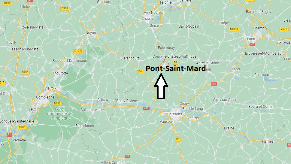 Où se situe Pont-Saint-Mard (02380)