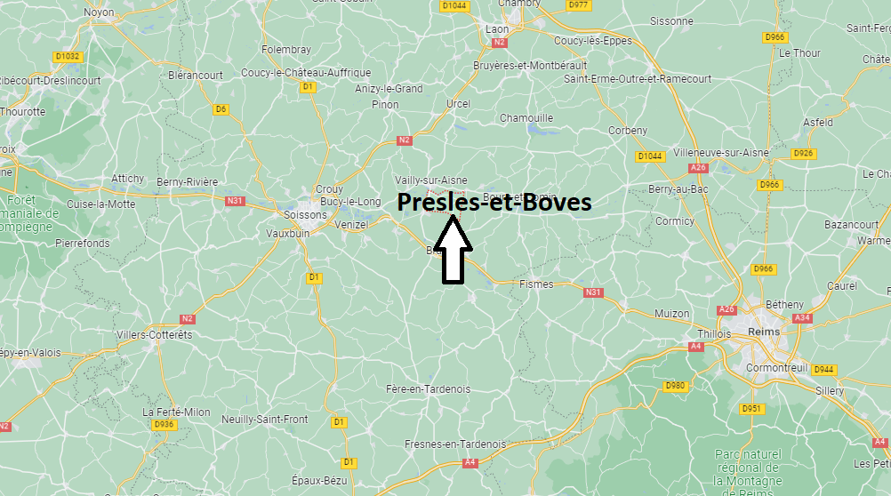 Où se situe Presles-et-Boves (02370)