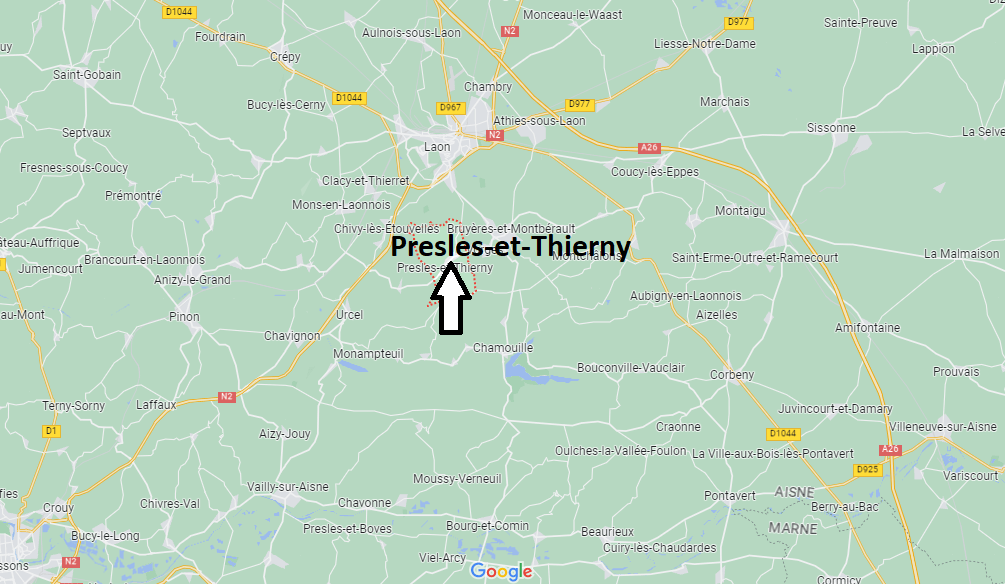 Où se situe Presles-et-Thierny (02860)