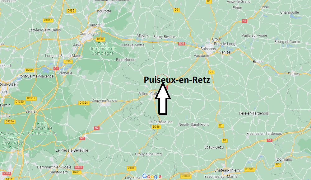 Où se situe Puiseux-en-Retz (02600)