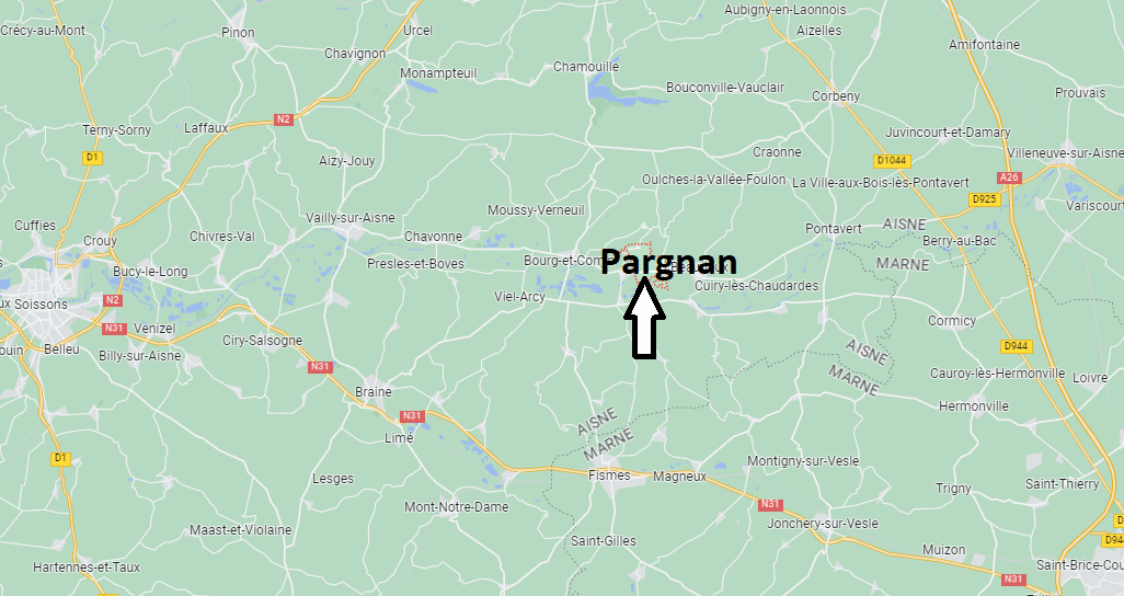 Où se situe Pargnan (02160)