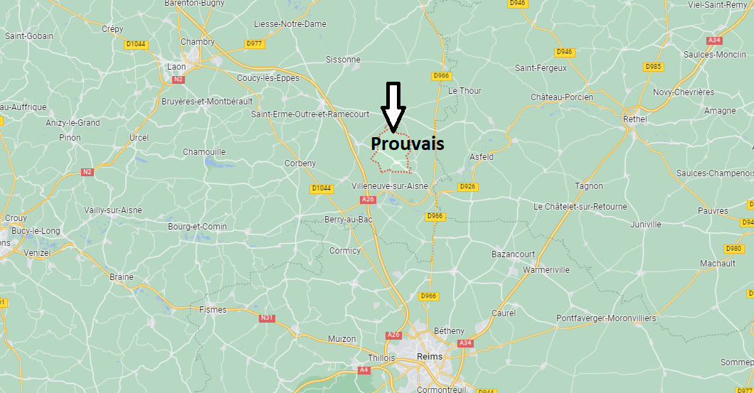 Où se situe Prouvais (02190)