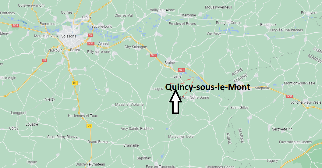 Où se situe Quincy-sous-le-Mont (02220)