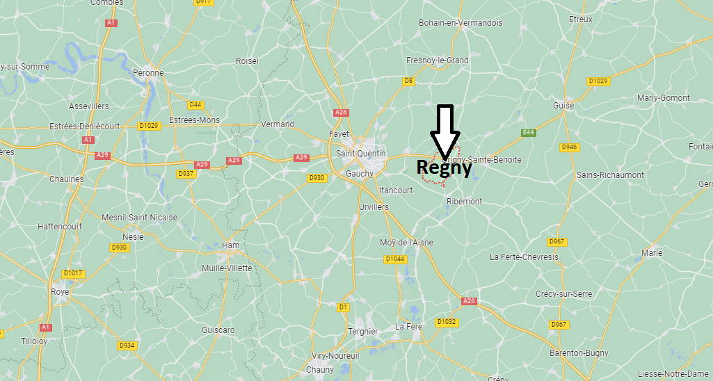 Où se situe Regny (02240)