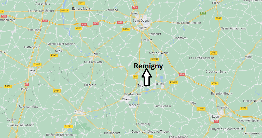 Où se situe Remigny (02440)
