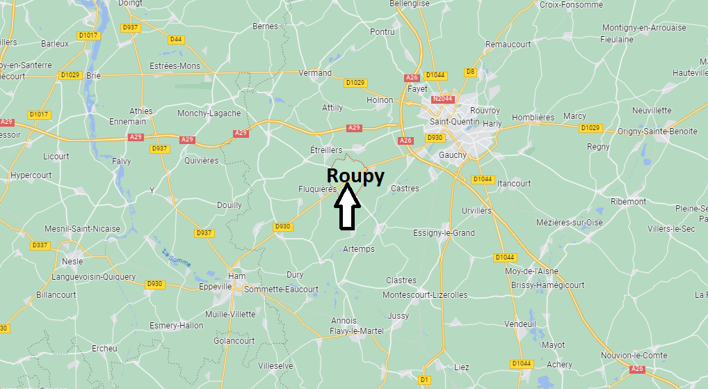 Où se situe Roupy (02590)