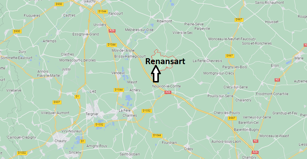 Où se situe Renansart (02240)