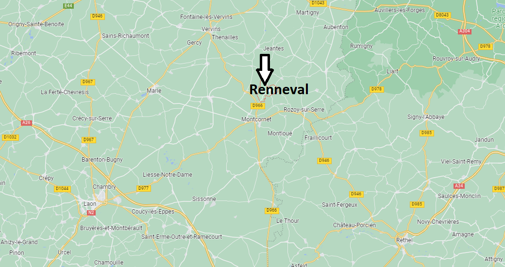 Où se situe Renneval (02340)