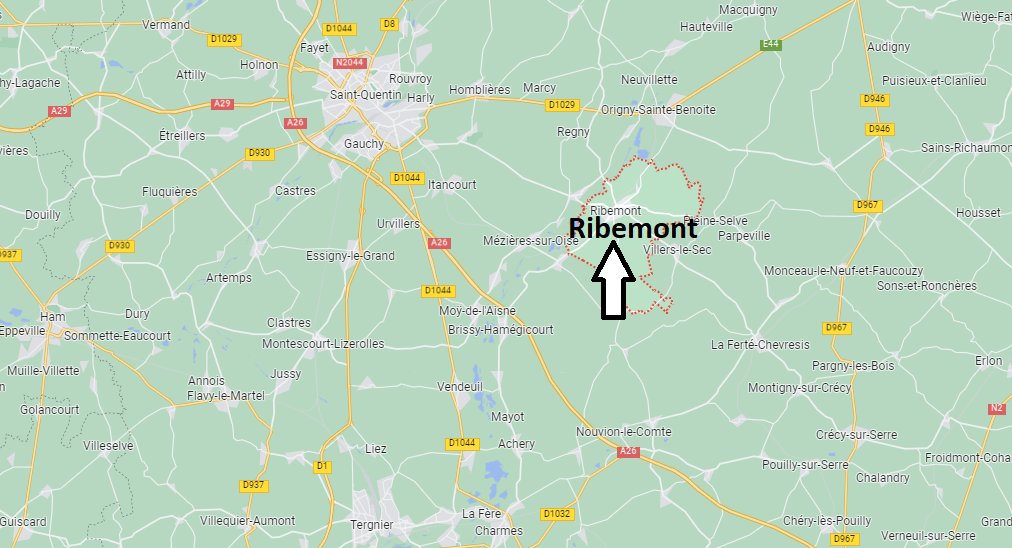Où se situe Ribemont (02240)