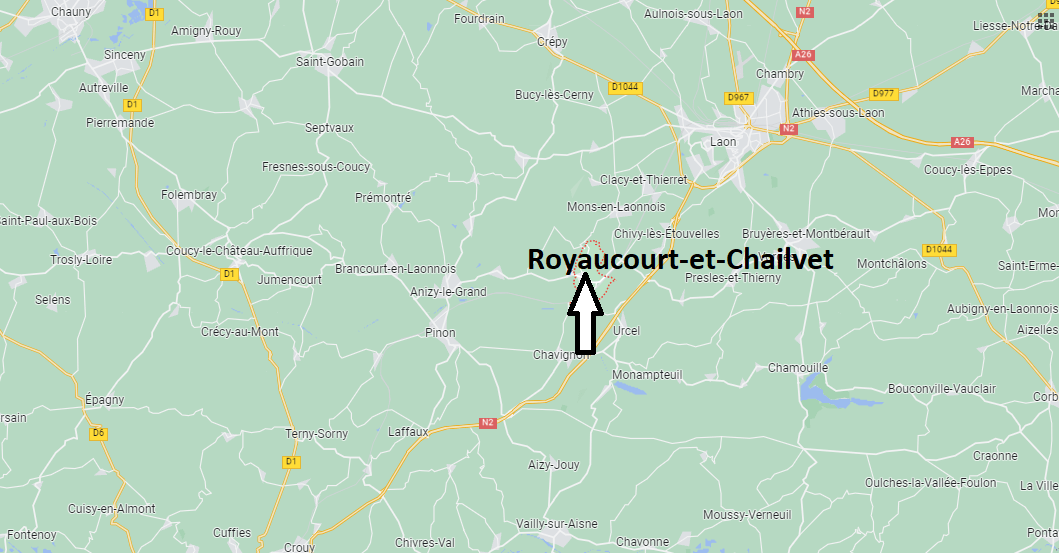 Où se situe Royaucourt-et-Chailvet (02000)