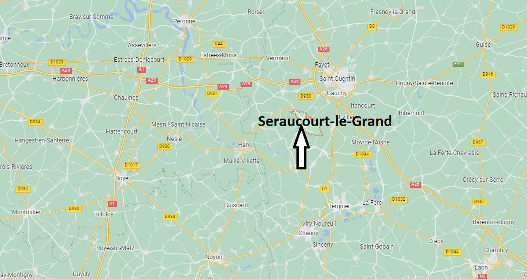Où se situe Seraucourt-le-Grand (02790)