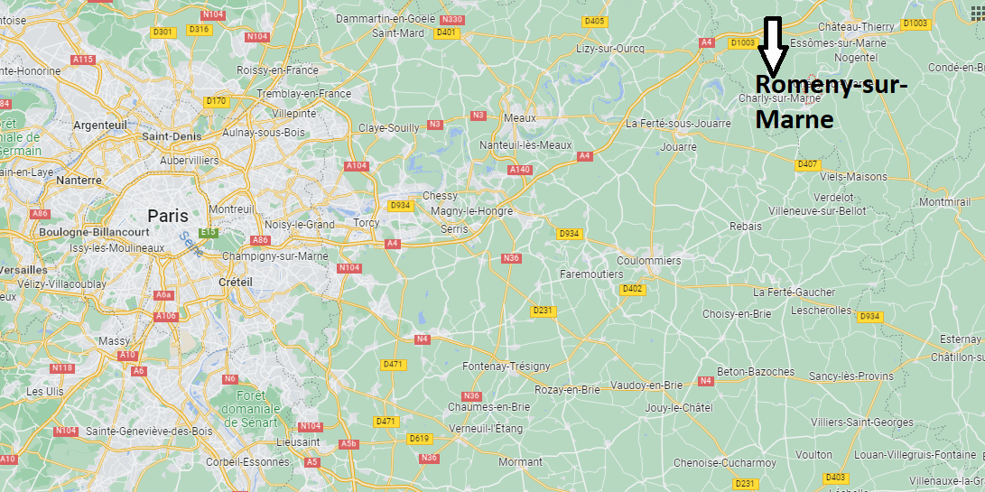 Où se trouve Romeny-sur-Marne