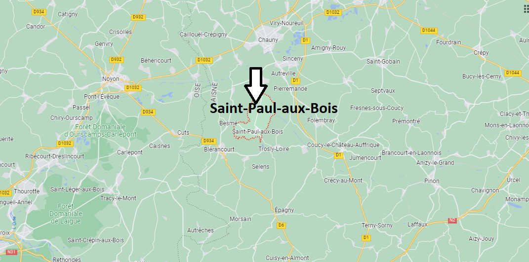 Où se situe Saint-Paul-aux-Bois (02300)