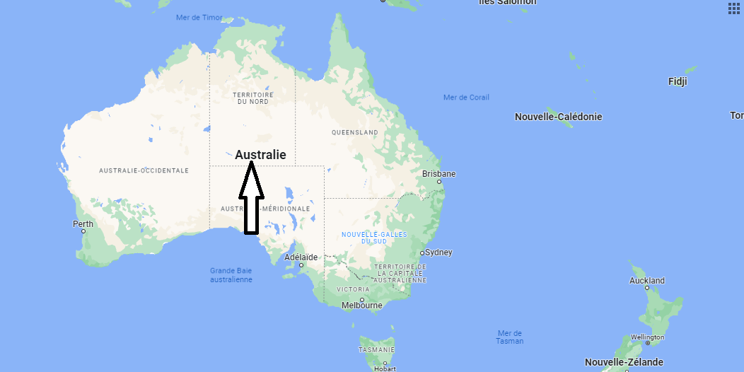 Où se trouve l'Australie dans le monde