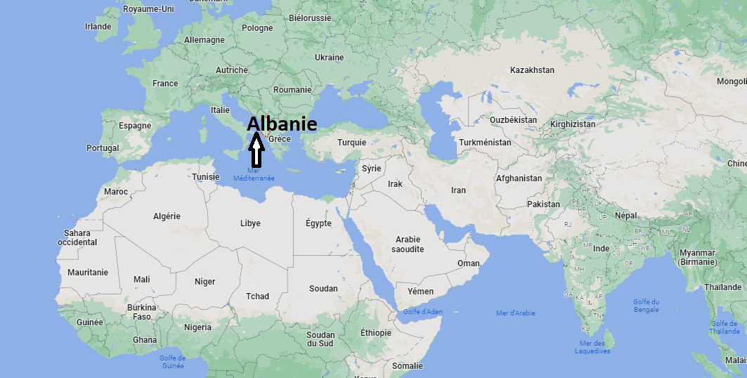 Où se trouve le pays l'Albanie