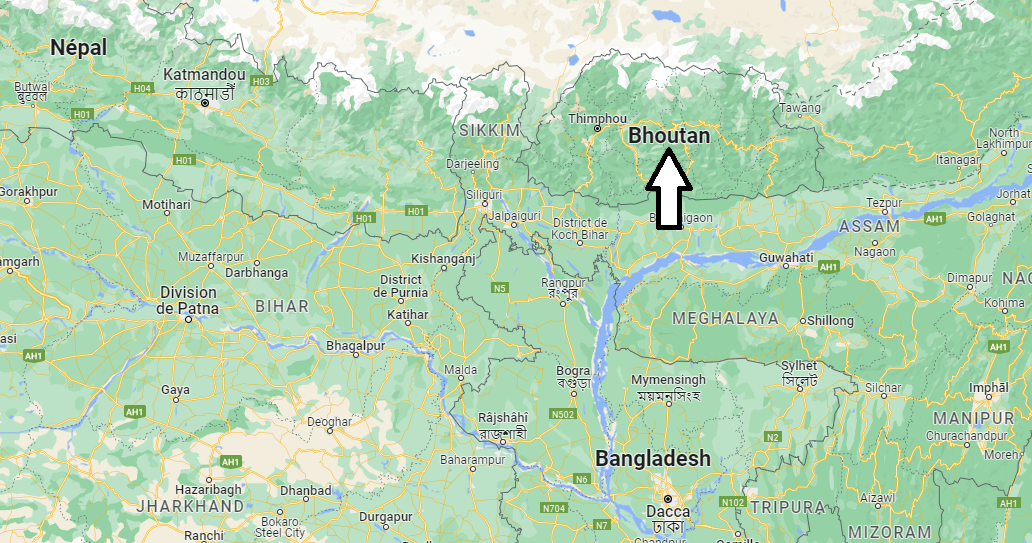 Sur quel continent se situe le Bhoutan
