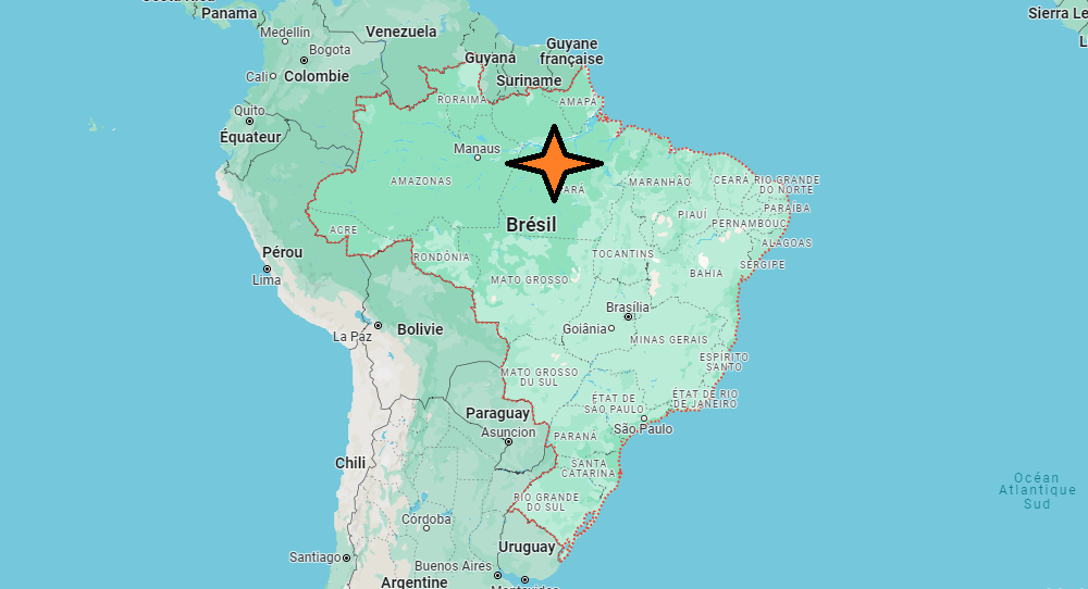 Sur quel continent se situe le Brésil