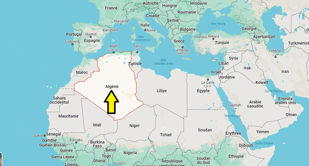Sur quel continent se trouve l'Algérie