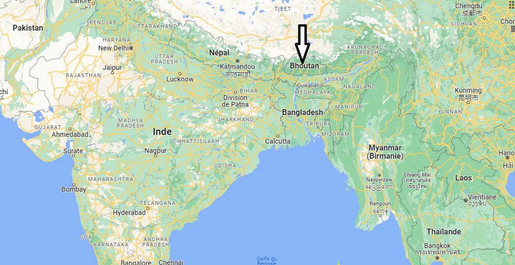 Sur quel continent se trouve le Bhoutan