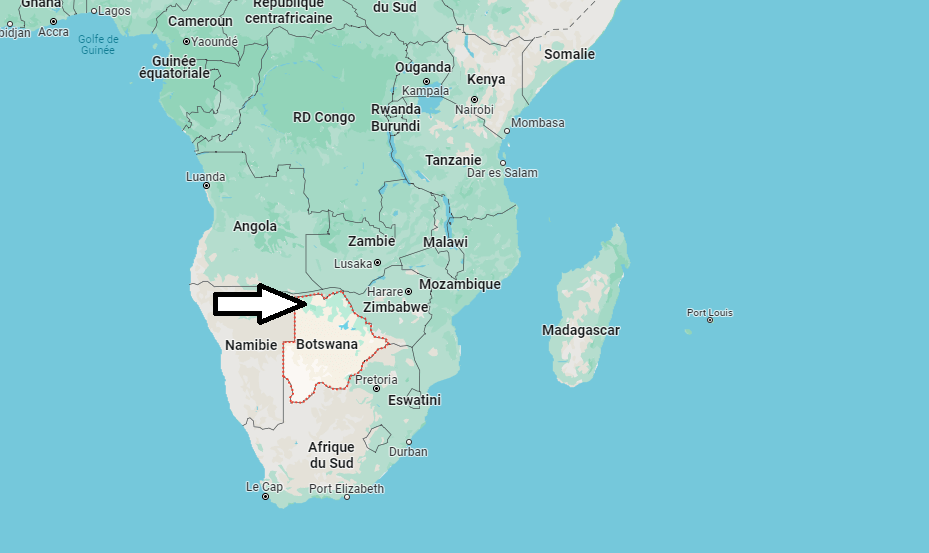 Sur quel continent se trouve le Botswana