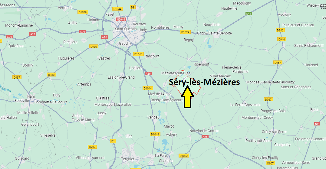 Où se situe Séry-lès-Mézières (02240)