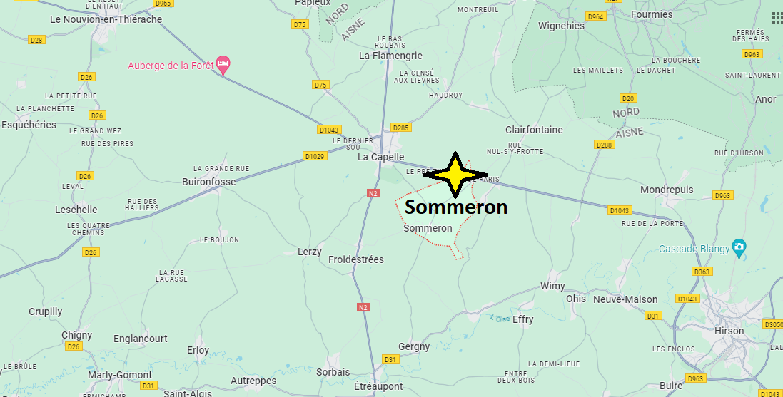 Où se situe Sommeron (02260)